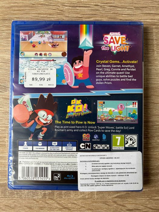 Steven Universe: Save The Light & Ok K.o.! Let’s Play Heroes -PS4-NOWA