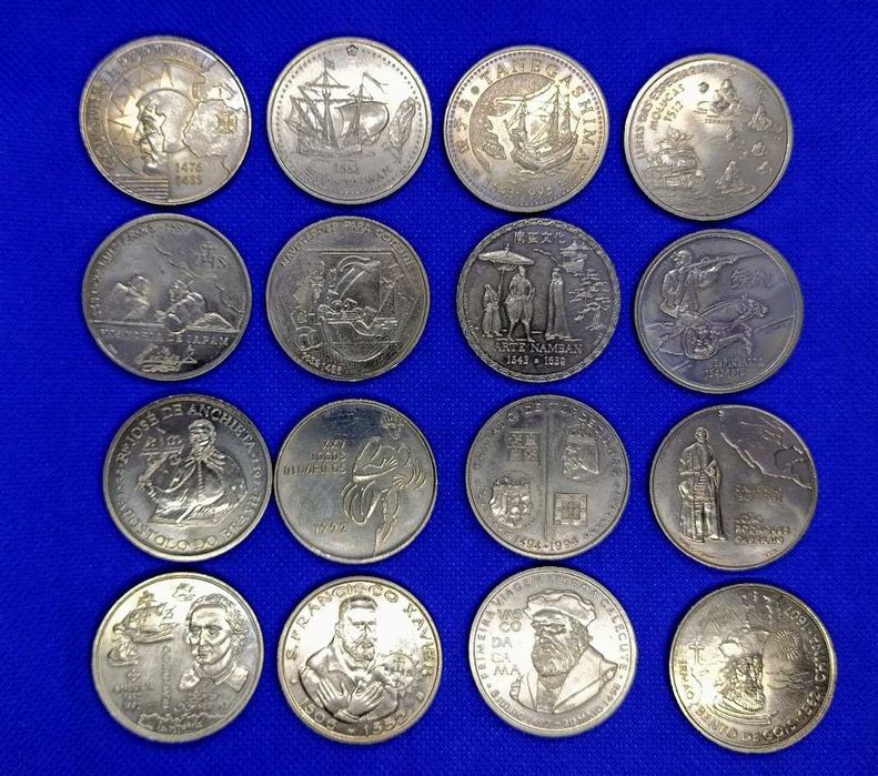 Lote de 16 moedas comemorativas 200 Escudos cuproníquel