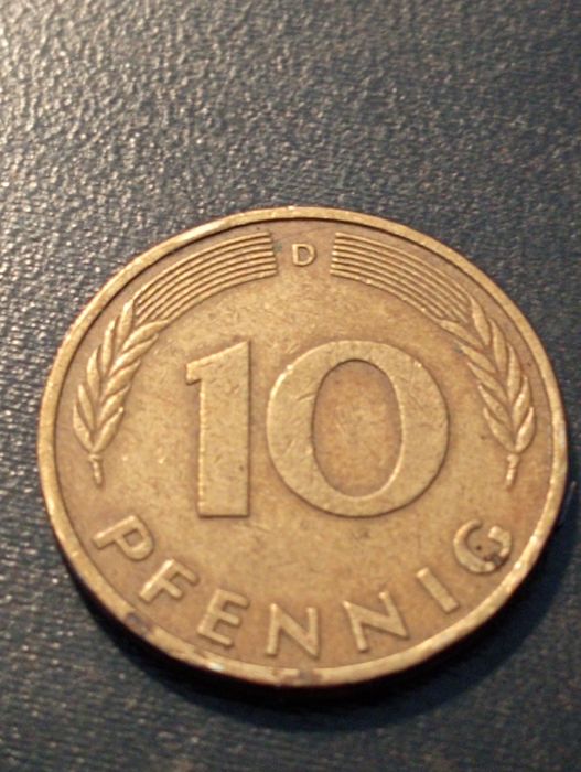 3 moedas 2 e 10 Pfennig Alemanha - Germany	1971. 1981, 1979 - Belas*