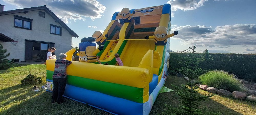 Dmuchaniec, dmuchana zjeżdżalnia, imprezy, urodziny