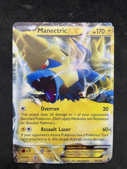 Lote 4 Cartas Pokémon EX – Gyarados, Heracross, Manectric e Altaria