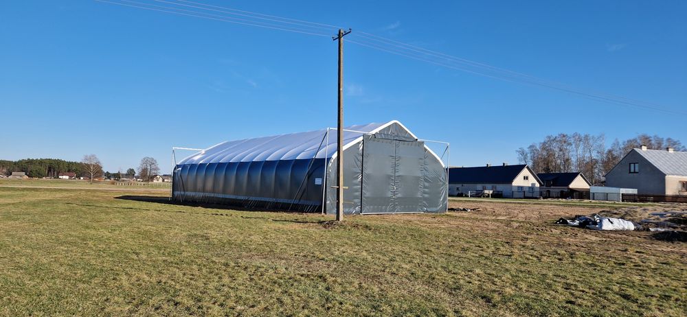 Hala łukowa 9x20x5m DOSTĘPNE OD RĘKI na bele garaż wiata magazyn nam