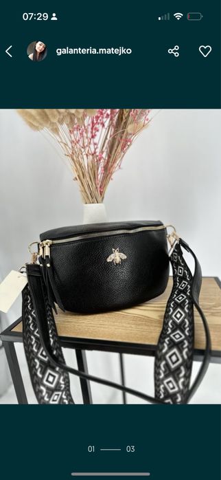 Nowa nerka pszczolka czarna