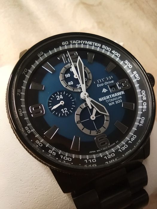 Мужские наручные часы Citizen Eco-Drive Titanium Nighthawk