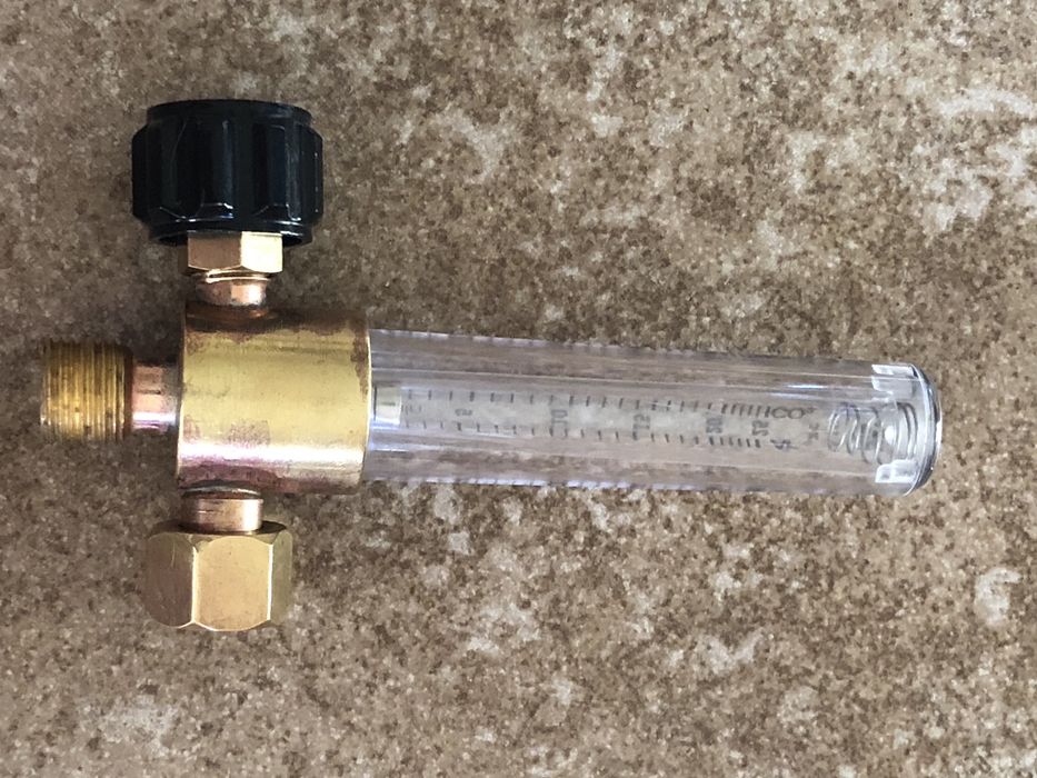 Ротаметр углекислотный/аргоновый газовый постовой Ar/CO2 25л/ч ДОНМЕТ