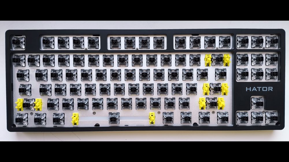 Клавіатура дротова HATOR Rockfall 2 Optica Black TKL Black