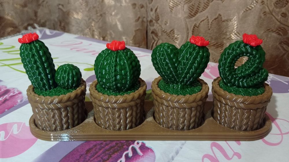 Кактус на підставці love