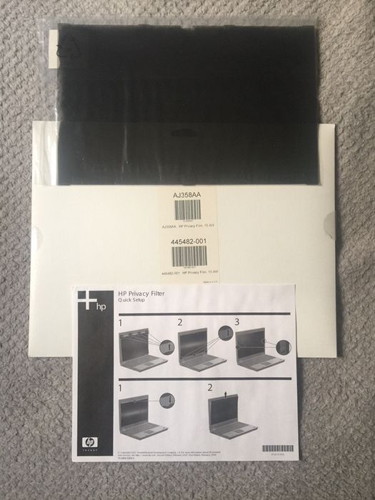 Filtr prywatności na monitor laptopa HP 15.4