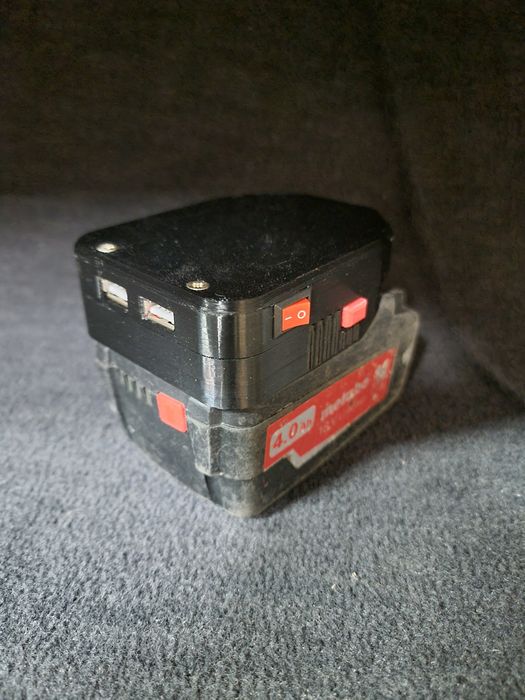 Адаптер usb живлення павербанк прожектор Metabo 18v power Bank метабо