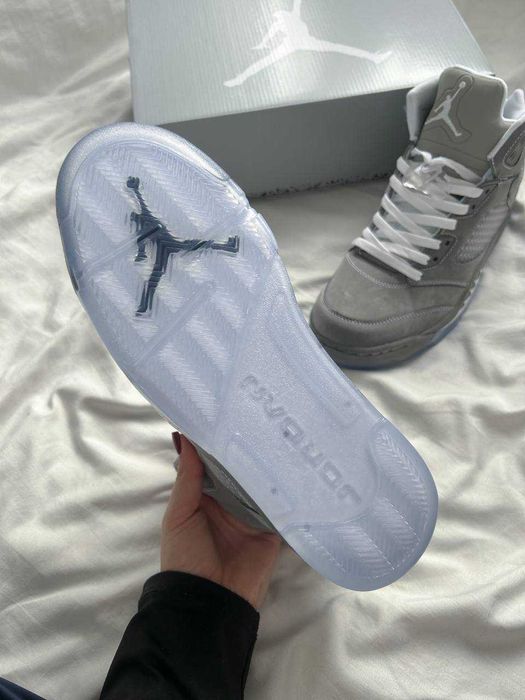 Кросівки Nike Air Jordan 5 Retro Wolf Grey premium