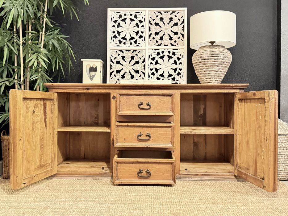 aparador, consola, louceiro, armario, movel, mexicano, rustico