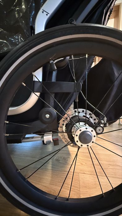 Przyczepka rowerowa, dziecięca -  Thule Chariot Sport 2 Double czarna