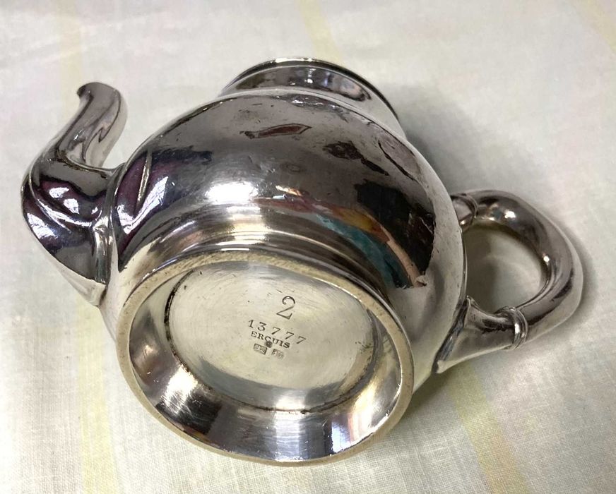 Bule ercuis art deco silver plated paris 1930