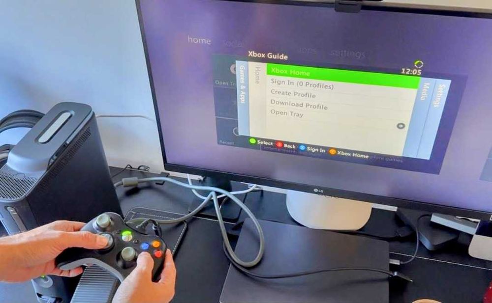 XBOX360 Elite com 1 comando/controle