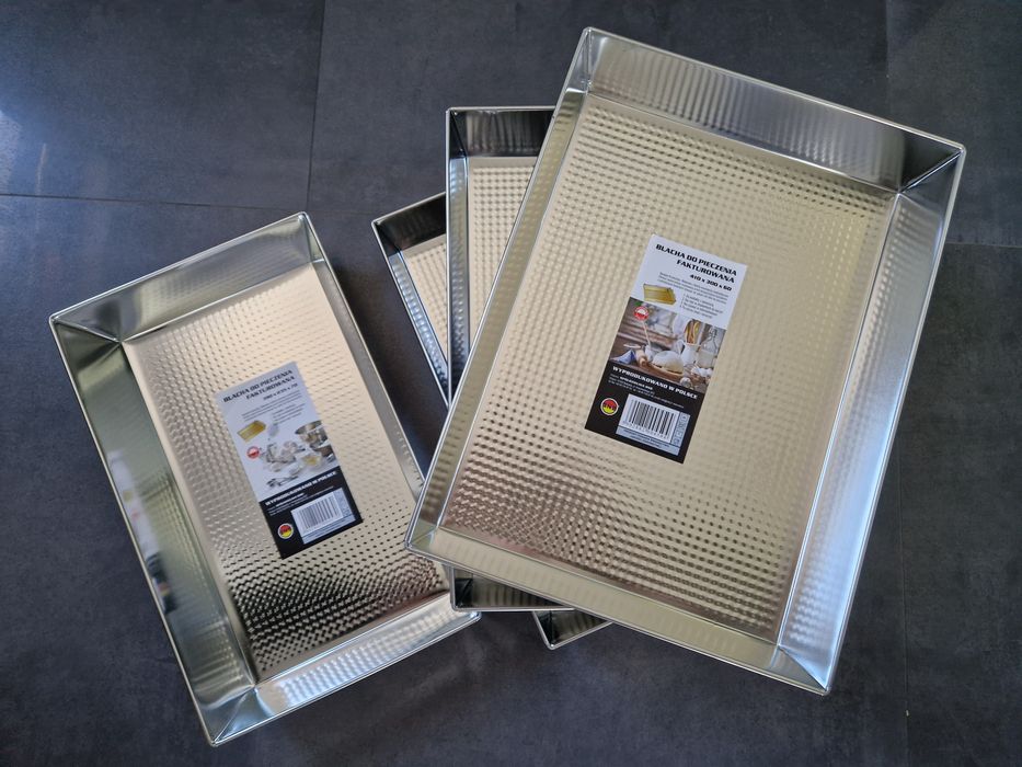 Blaszki do pieczenia blachy formy zestaw