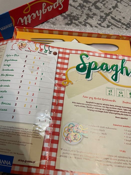 Planszowa gra Spaghetti