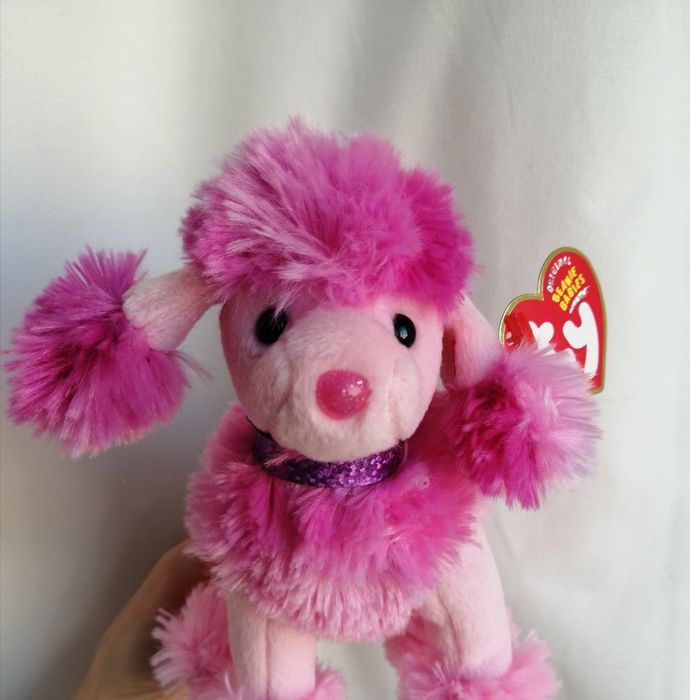 Пудель Ty Beanie Babies собачка колекційна песик рожевий 2004 м'яка іг
