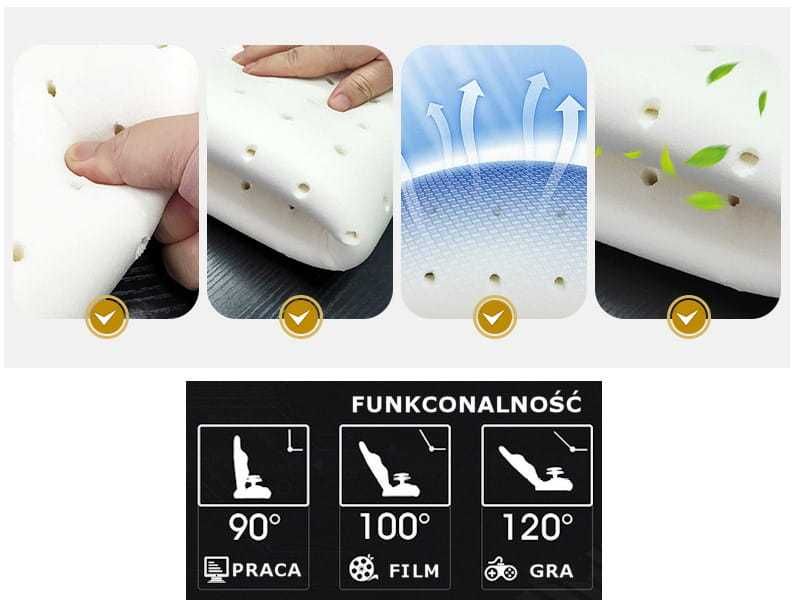 Stylowy Fotel Gamingowy dla Extreme ENZO Niebieski z regulacją oparcia