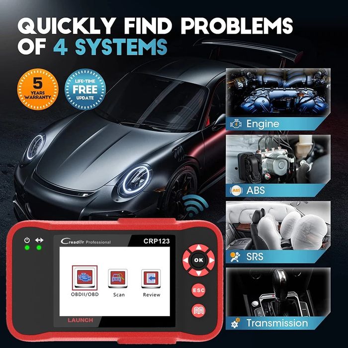 Máquina de diagnóstico auto launch x431 crp123 NOVO