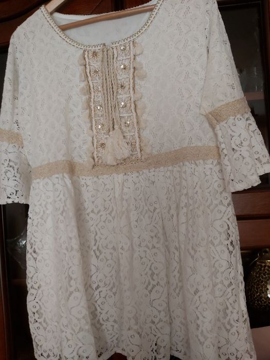 Tunika koronkowa boho