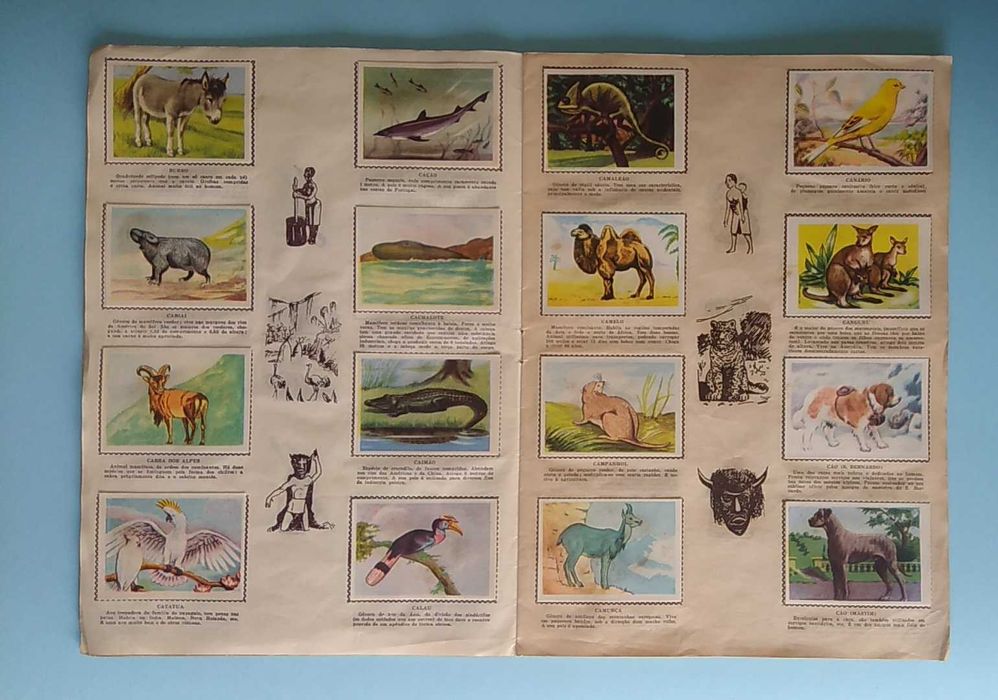 Caderneta completa "O Mundo Maravilhoso do Reino Animal" (1953)