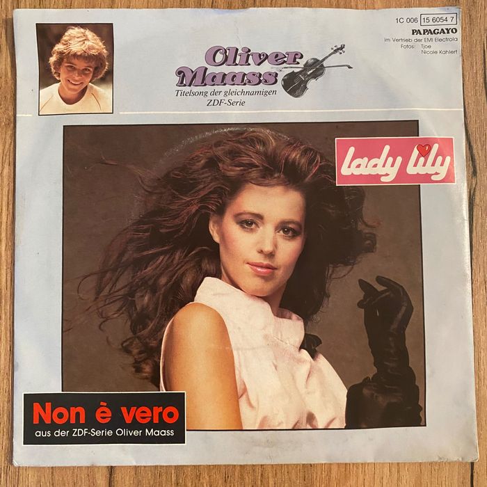 Oliver Mass - Lady Lily / Non è Vero - Winyl SP 7" - 1985