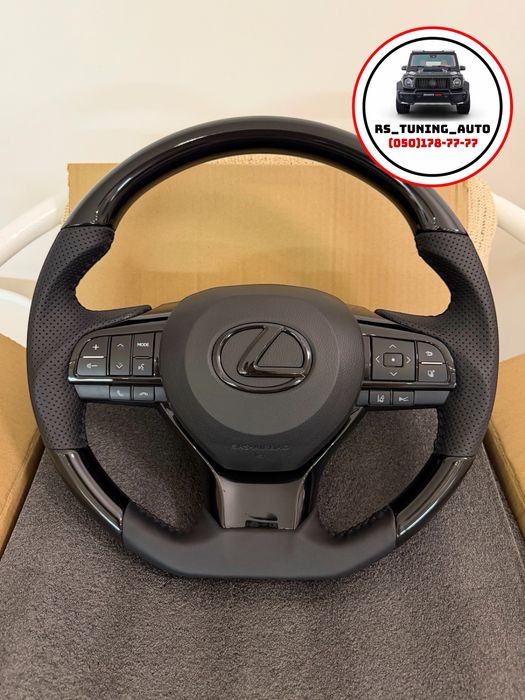 Анатомічне кермо для Lexus IS, RC, NX, RX. Карбон. F-Sport. В зборі.