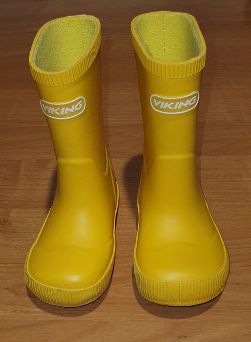 Żółte kalosze VIKING Classic Indie, stan BDB, rozm. 21 / 13,5 cm