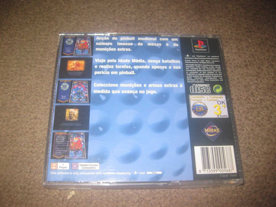 Jogo "Pinball Power" para a Playstation 1/Completo!
