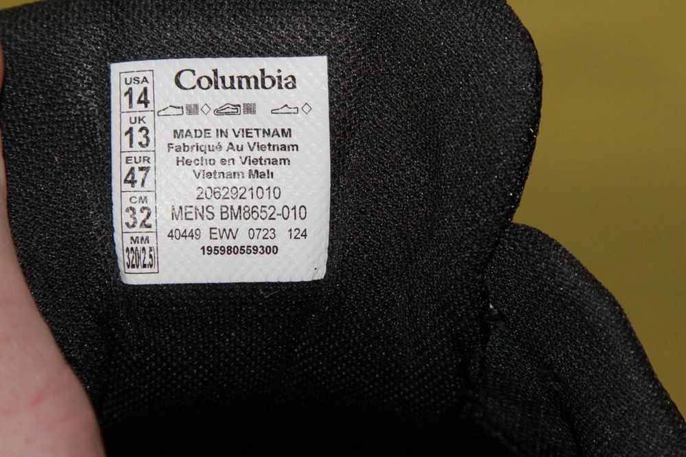 Лофери чоловічі Columbia, розмір 47,5
