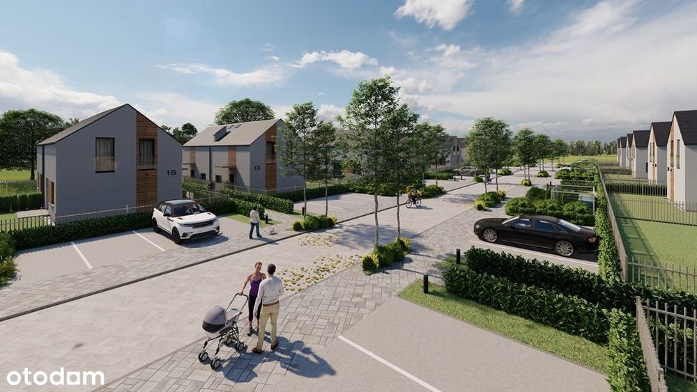 Ostatnie domy 82m2 - Media miejskie, ogród, strych, 2x parking