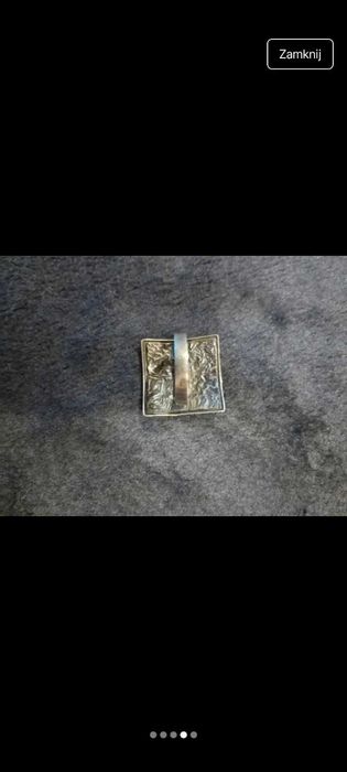 Duży srebrny pierścionek