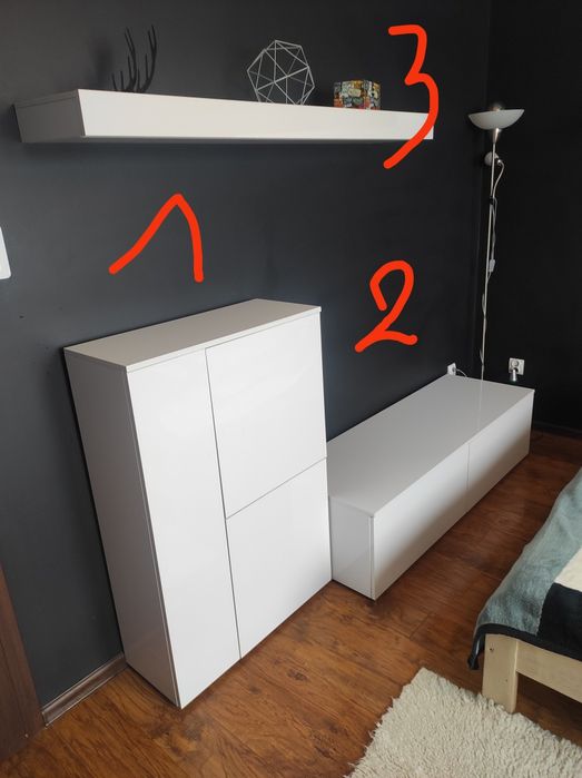 Zestaw  mebli 
- 2 szafki(1) stojące