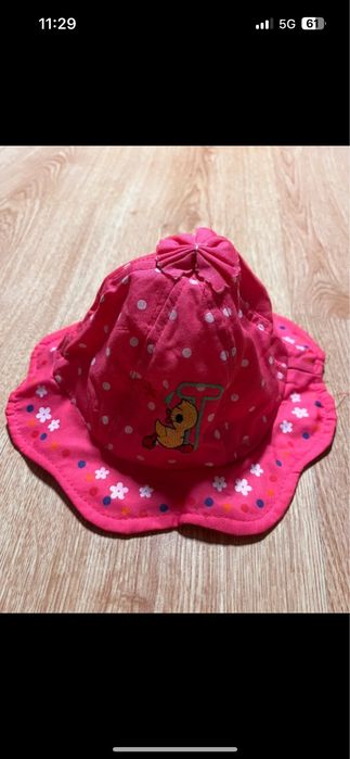 Kapelusz dziewczęcy 3-6 m-c