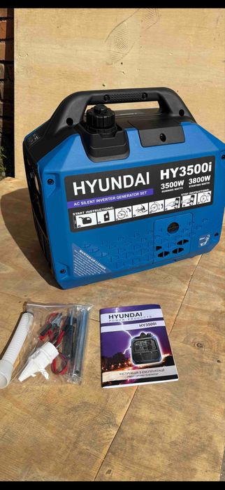 Генератор HYUNDAI HY3500iS інверторний 3.5-3.8 кВт ручний старт инвертор бензиновый генератор инвекторный хендай хюндай хёндай 3квт 4 квт