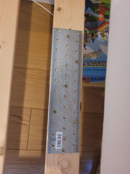 Łóżko + materac. 160 cm proste sklejka skandynawski styl