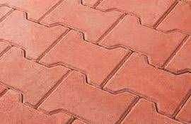 Kostka brukowa czerwona Behaton 8 cm Chyżbet fazowana