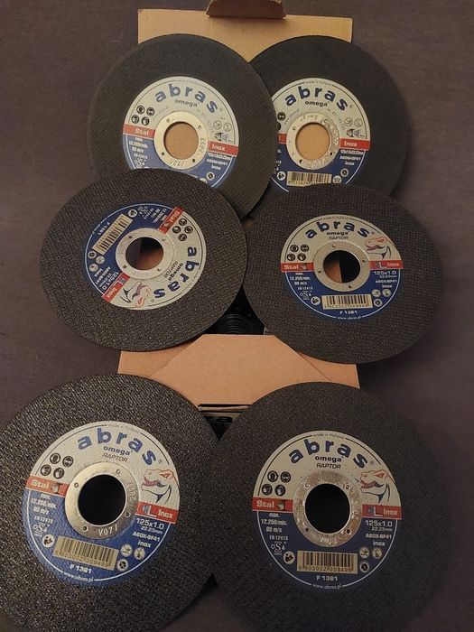 100 sztuk tarcz do cięcia abras 125mm x 1mm tarcze do szlifierka