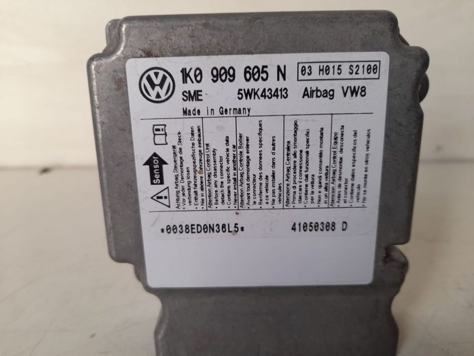 CENTRALINA AIRBAG VW VOLKSWAGEN GOLF V 5 MK5 GTI 1K0909605N 1K0909605