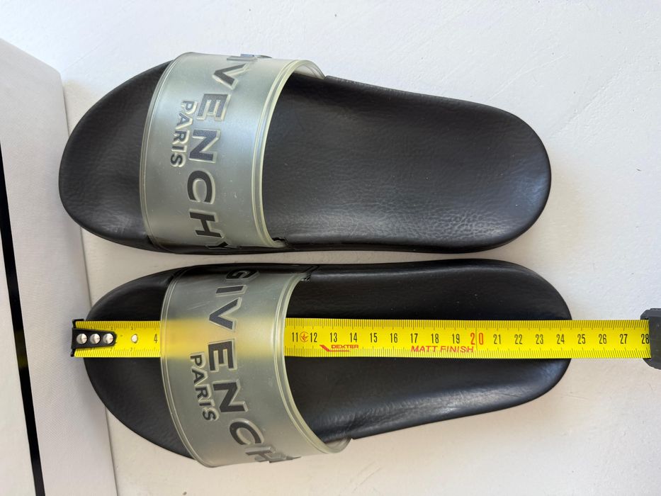 Givenchy Paris slide flat sandals.