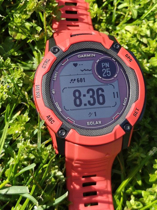 Garmin Instinct 2X solar red czerwony gwarancja  super stan smartwatch  zegarek sportowy edc outdoor