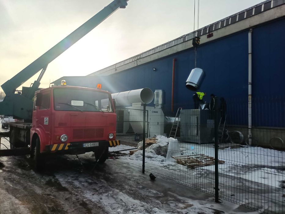 Jelcz 325 żuraw dźwig