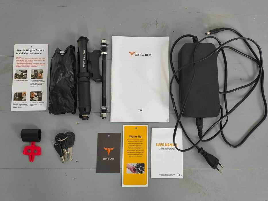 Електровелосипед / Элетровелосипед Engwe X26 Dual Battery 1200W. Рама-трансформер, байк можна траспортувати в авто. Купляв новим літом 2024р.