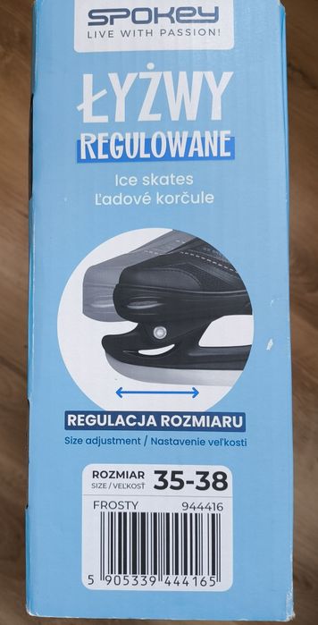 Łyżwy regulowane Spojrzy 35-38 stan bdb