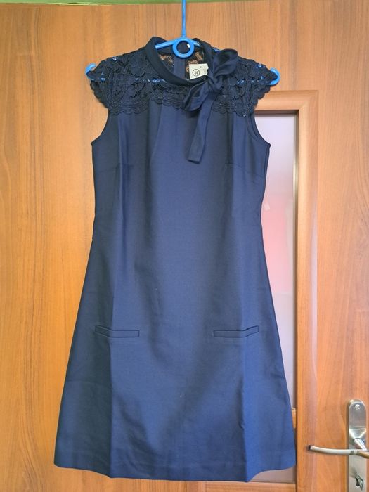 Granatowa sukienka damska rozmiar 34