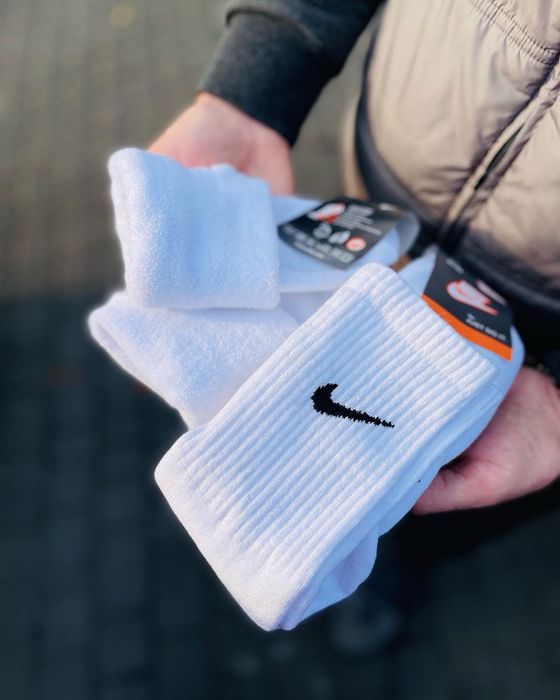Зимние высокие теплые махровые спортивные термоноски Nike/Найк 12пар