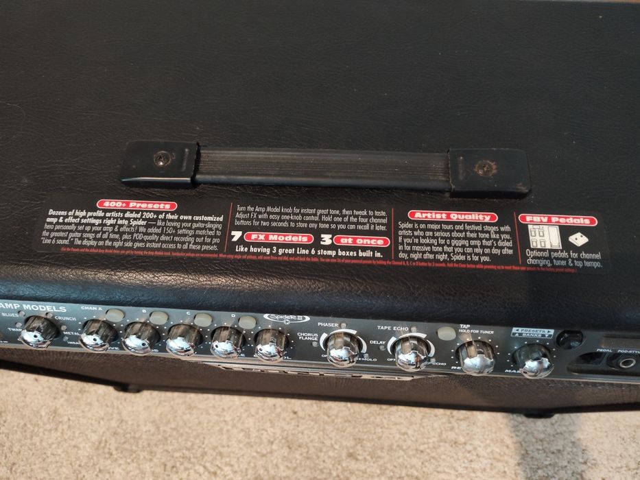 Amplificador guitarra Line 6 Spider III 150W como novo