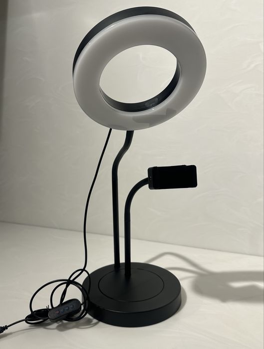 Ring light com suporte para telemóvel