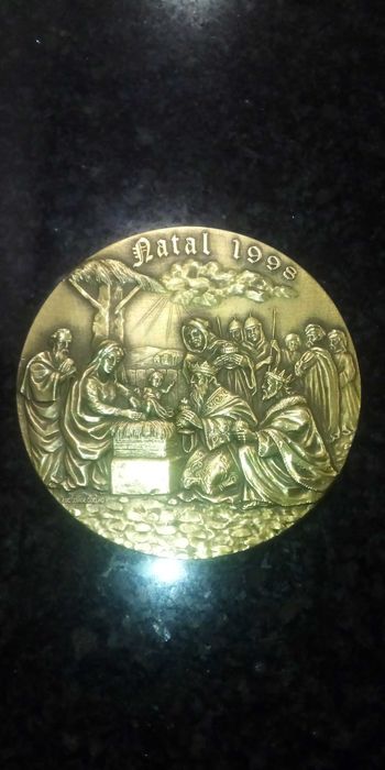 Medalha de natal de 1998, 1997, 1995, em bronze