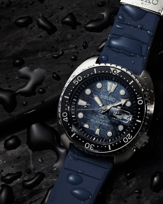 Seiko Prospex Turtle Manta Ray SRPF77 Save the Ocean